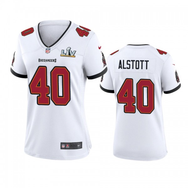 Women's Tampa Bay Buccaneers Mike Alstott White Su...