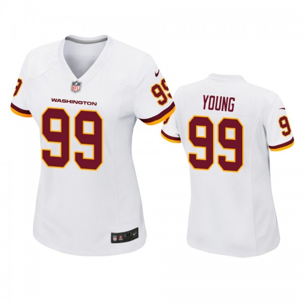 Women's Washington Football Team Chase Young White Game Jersey