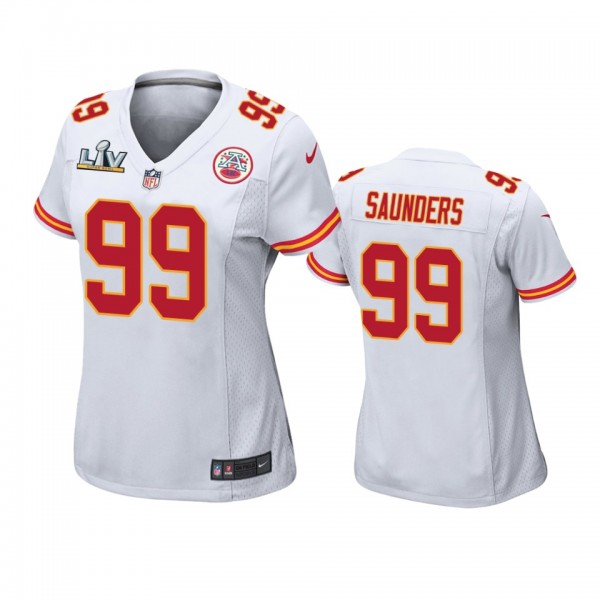 Women's Kansas City Chiefs Khalen Saunders White S...