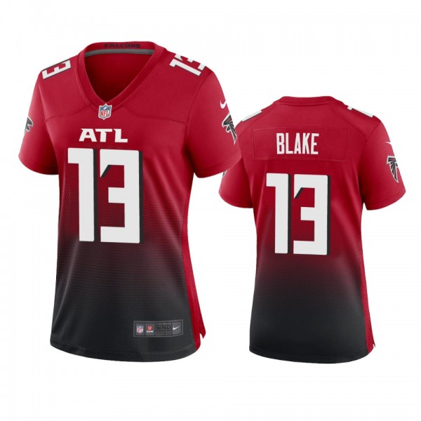 Women's Atlanta Falcons Christian Blake Red Game J...