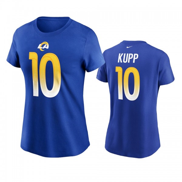 Women's Los Angeles Rams Cooper Kupp Royal Name Nu...