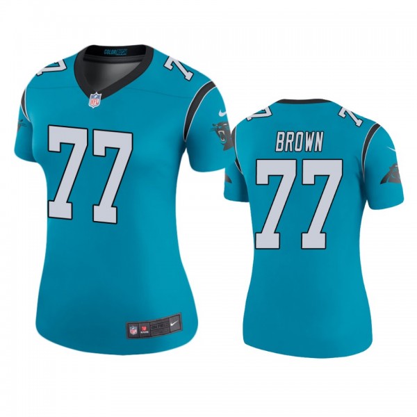 Carolina Panthers Deonte Brown Blue Color Rush Leg...