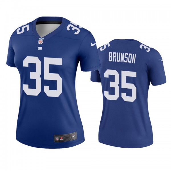 New York Giants T.J. Brunson Royal Legend Jersey - Women's