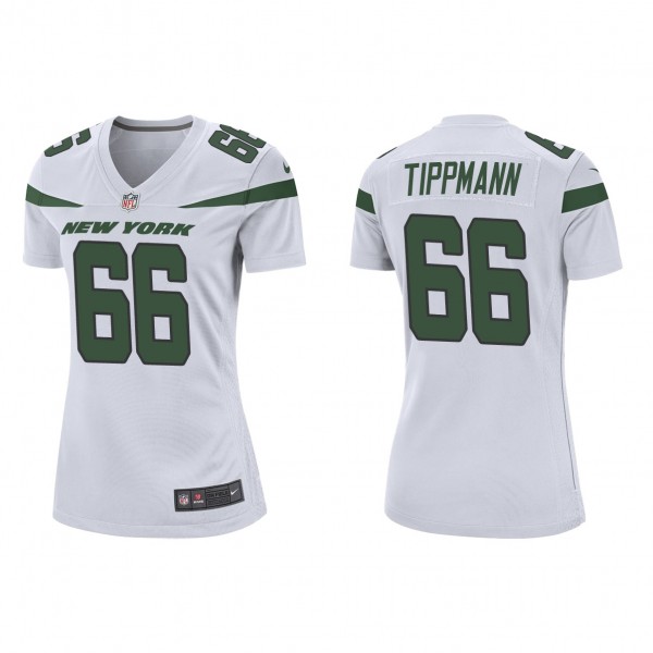 Women's New York Jets Joe Tippmann White 2023 NFL ...