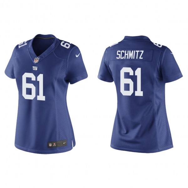 Women's New York Giants John Michael Schmitz Royal 2023 NFL Draft Game Jersey