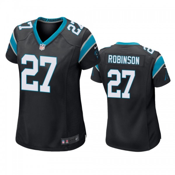 Women's Carolina Panthers Kenny Robinson Black Gam...