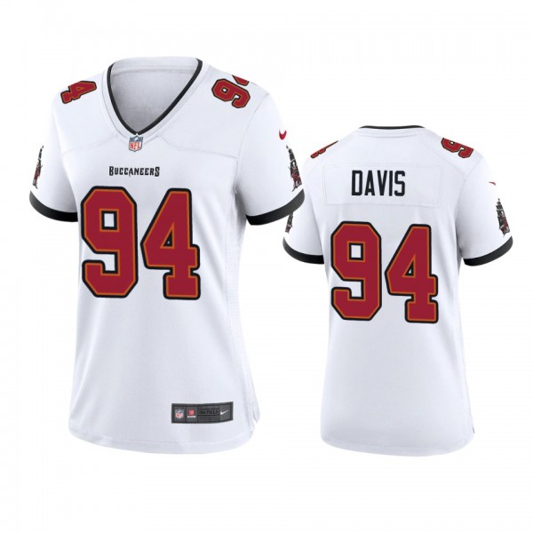 Women's Tampa Bay Buccaneers Khalil Davis White Ga...