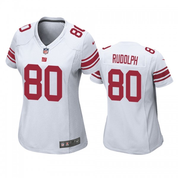 Women's New York Giants Kyle Rudolph White Game Je...