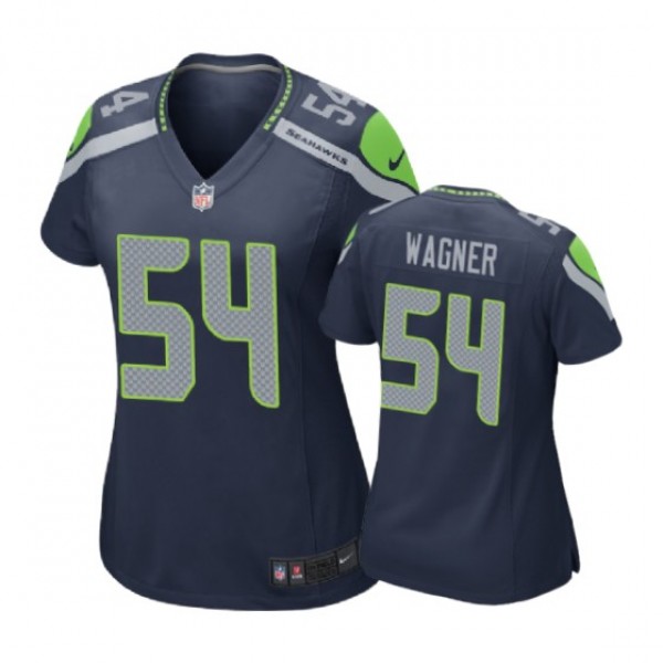 Seattle Seahawks Bobby Wagner Navy Nike Game Jerse...