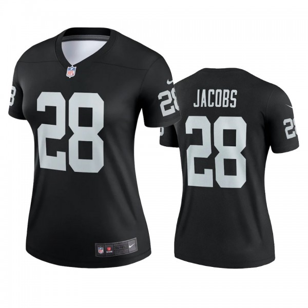 Las Vegas Raiders Josh Jacobs Black Legend Jersey - Women's