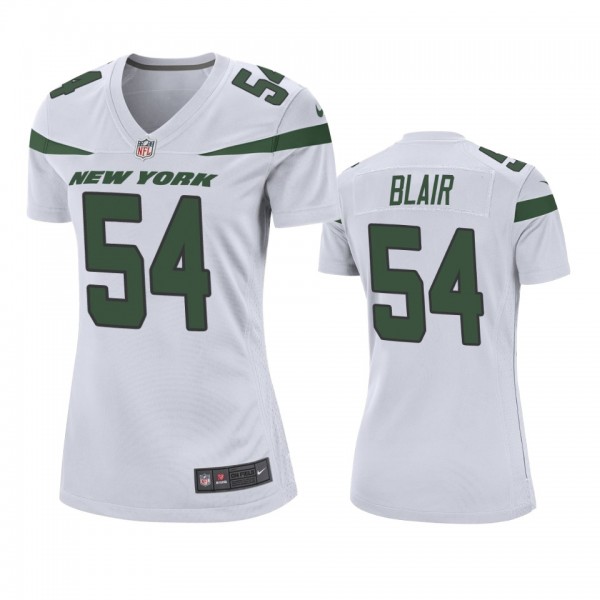 Women's New York Jets Ronald Blair White Game Jers...