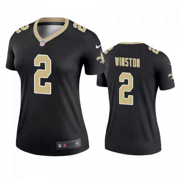 New Orleans Saints Jameis Winston Black Legend Jer...