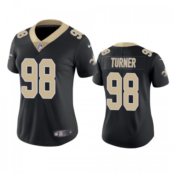 New Orleans Saints Payton Turner Black Vapor Limit...