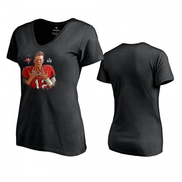 Women's Tampa Bay Buccaneers Tom Brady Black Super...