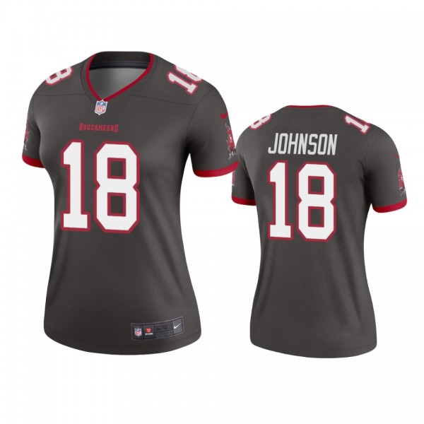 Tampa Bay Buccaneers Tyler Johnson Pewter Legend Jersey - Women's