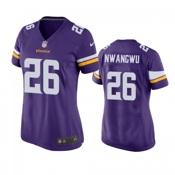 Women's Minnesota Vikings Kene Nwangwu Purple Game...