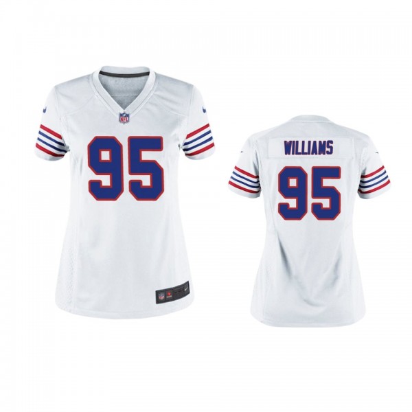 Buffalo Bills Kyle Williams White Throwback Game J...