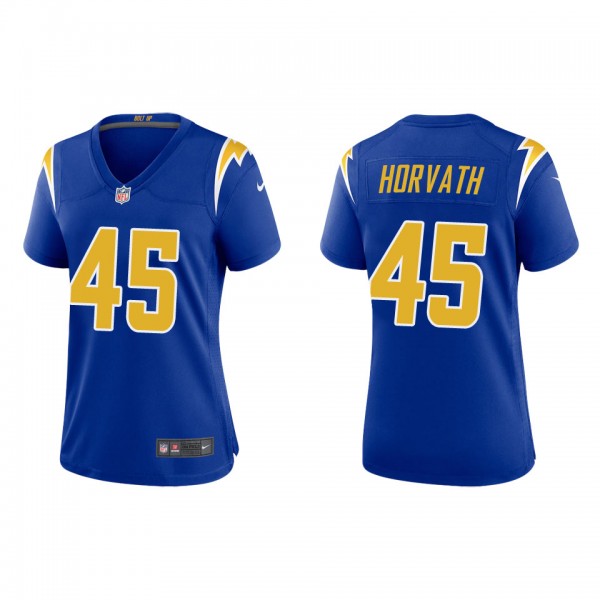 Women's Los Angeles Chargers Zander Horvath Royal ...