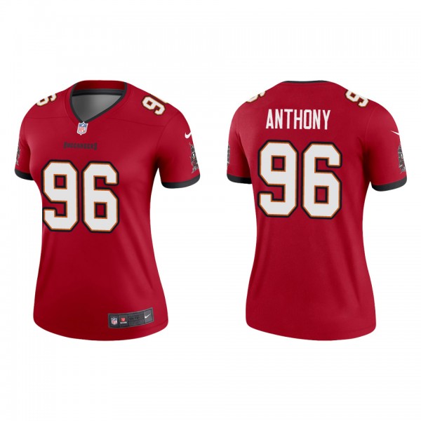 Women's Tampa Bay Buccaneers Andre Anthony Red 2022 NFL Draft Legend Jersey