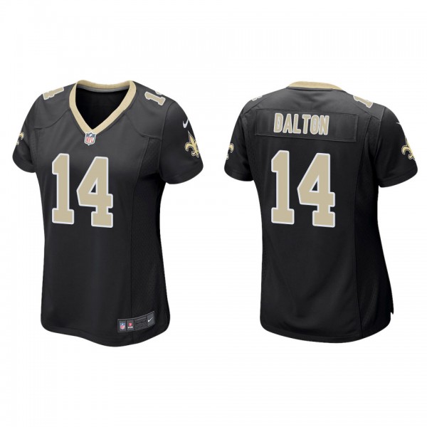 Women's New Orleans Saints Andy Dalton Black Game ...