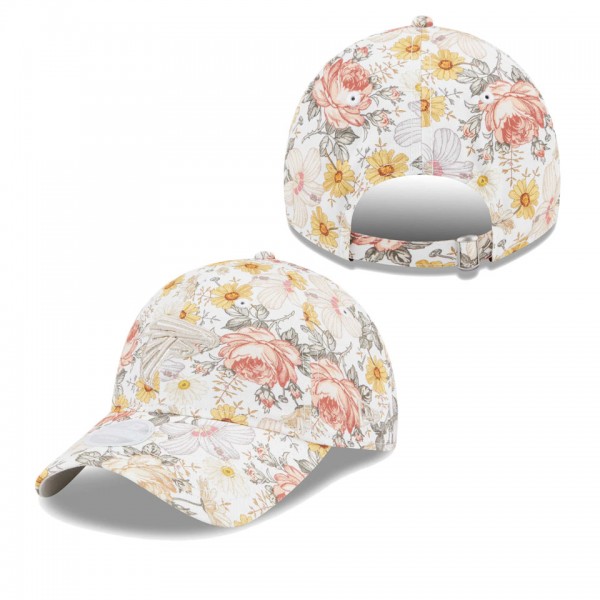 Women's Atlanta Falcons Cream Bloom 9TWENTY Adjustable Hat
