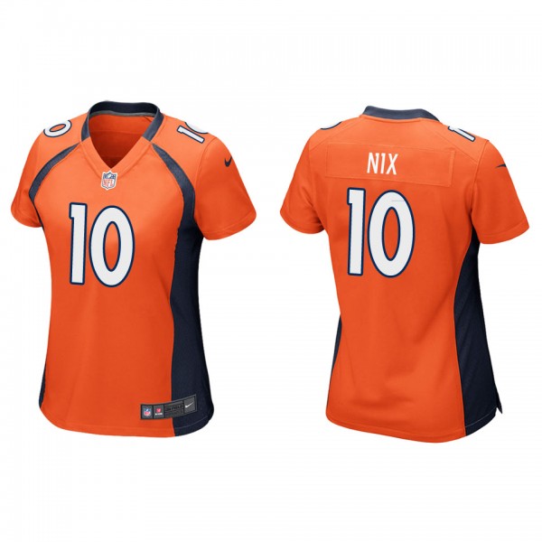 Women's Bo Nix Denver Broncos Orange Game Jersey
