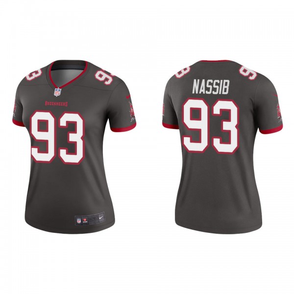 Women's Tampa Bay Buccaneers Carl Nassib Pewter Legend Jersey