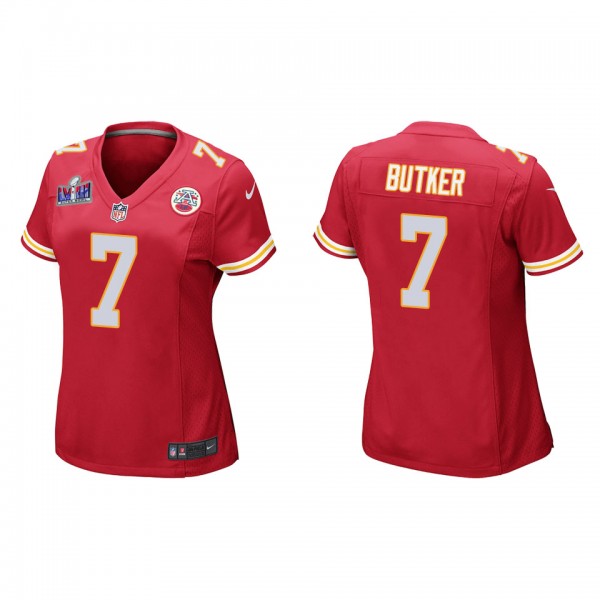 Women's Harrison Butker Kansas City Chiefs Red Sup...