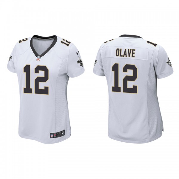 Women's New Orleans Saints Chris Olave White 2022 ...