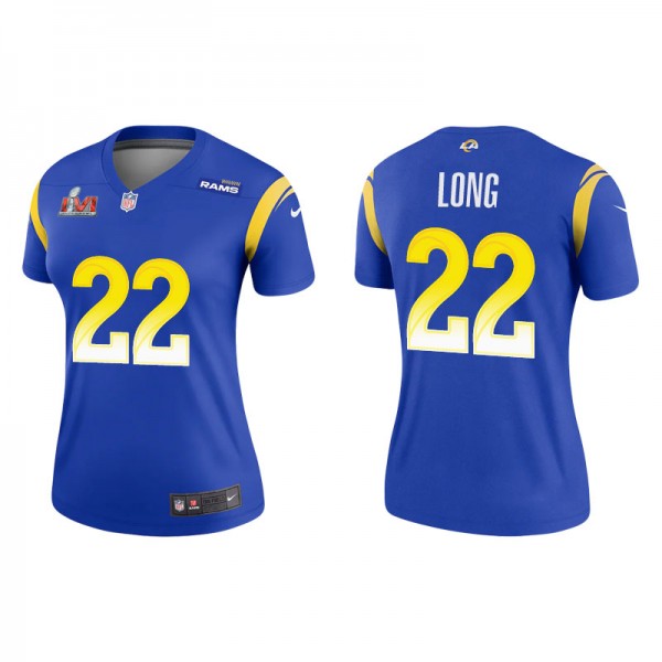 Women's Los Angeles Rams David Long Royal Super Bo...