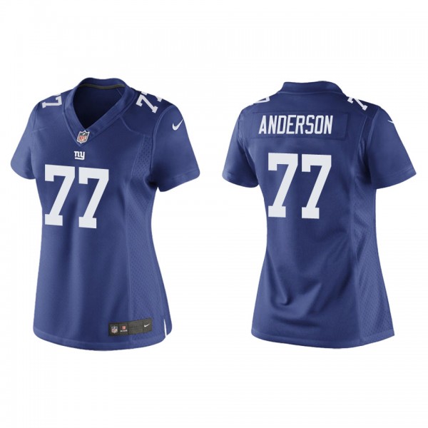 Women's New York Giants Jack Anderson Royal Game Jersey