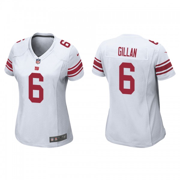 Women's New York Giants Jamie Gillan White Game Jersey