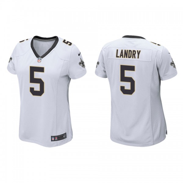 Women's New Orleans Saints Jarvis Landry White Gam...