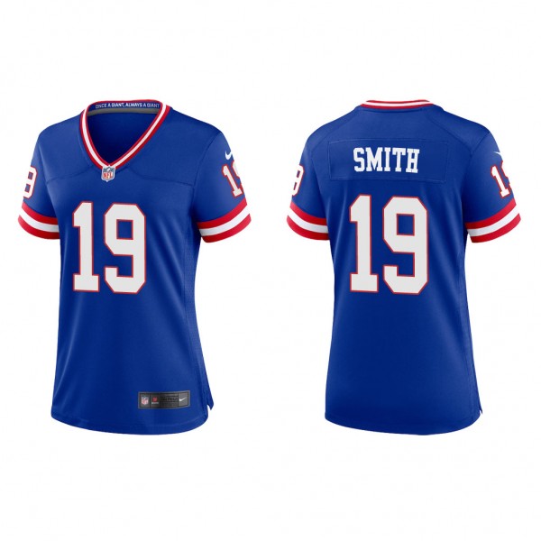 Women's Jeff Smith New York Giants Royal Classic G...