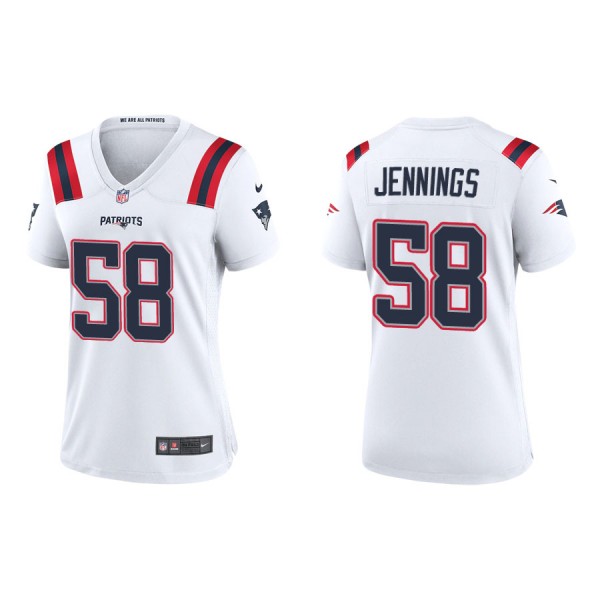 Women's Jennings Patriots White Game Jersey