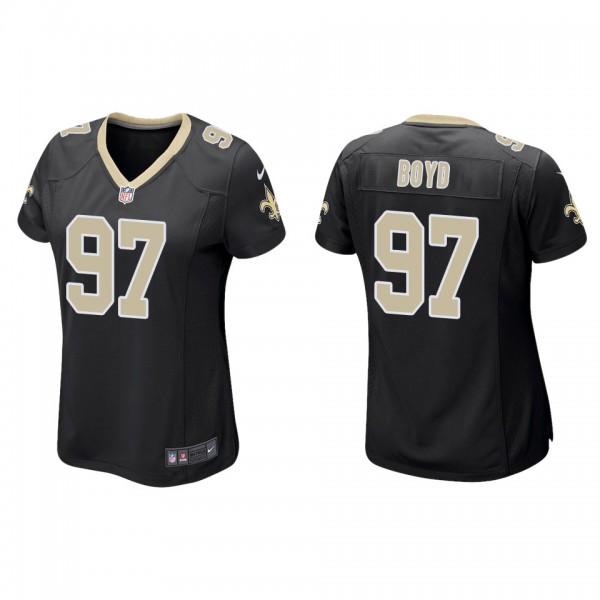 Women's Khristian Boyd New Orleans Saints Black Ga...