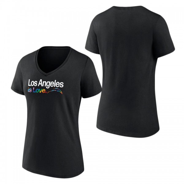 Women's Los Angeles Chargers Fanatics Branded Blac...