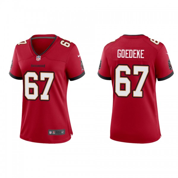 Women's Tampa Bay Buccaneers Luke Goedeke Red 2022...