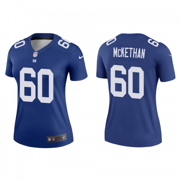 Women's New York Giants Marcus McKethan Royal 2022...