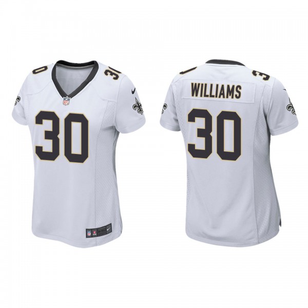 Women's Jamaal Williams New Orleans Saints White G...