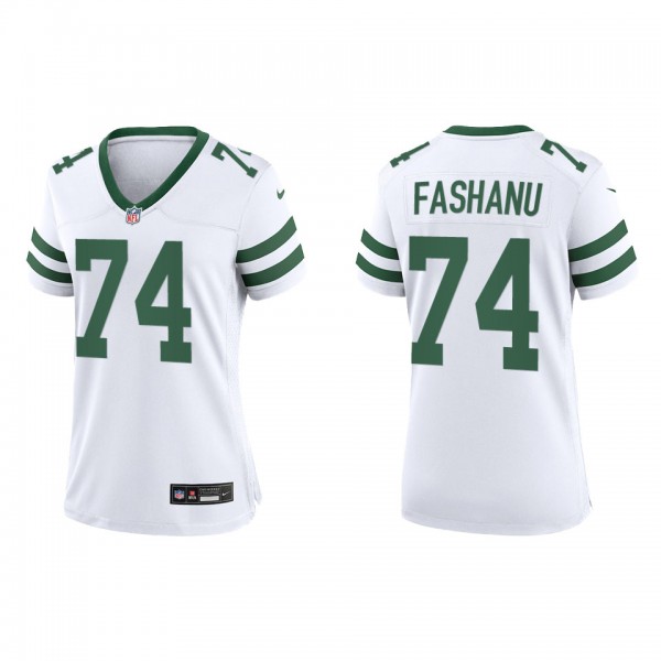 Women's Olu Fashanu New York Jets White Legacy Gam...