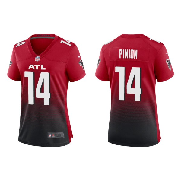 Women's Pinion Falcons Red Alternate Game Jersey