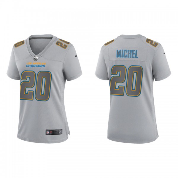 Women's Los Angeles Chargers Sony Michel Gray Atmo...
