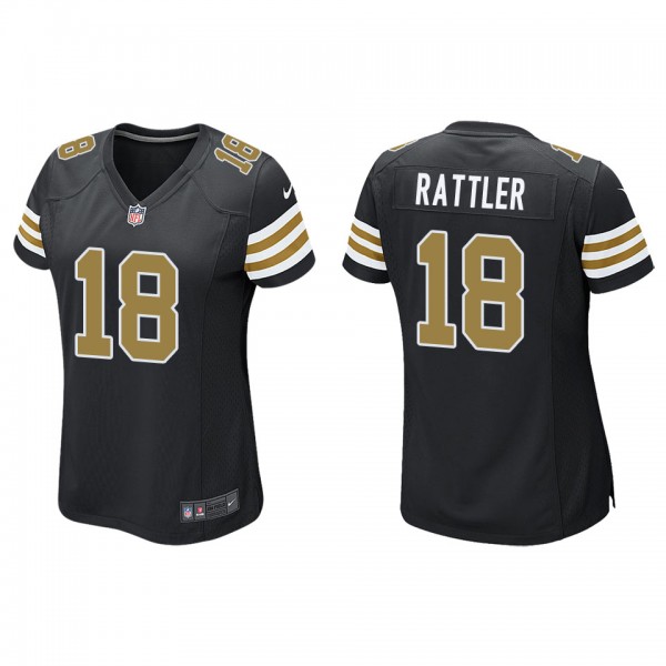 Women's Spencer Rattler New Orleans Saints Black A...