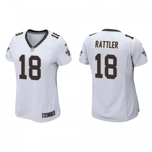 Women's Spencer Rattler New Orleans Saints White G...