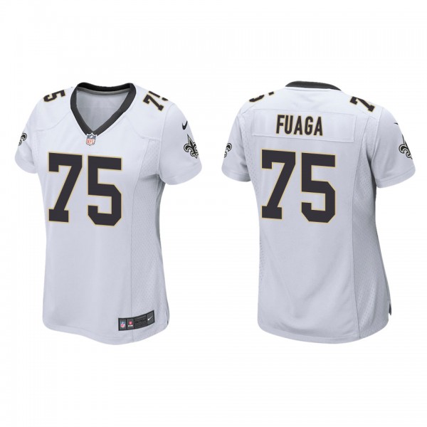 Women's Taliese Fuaga New Orleans Saints White Game Jersey