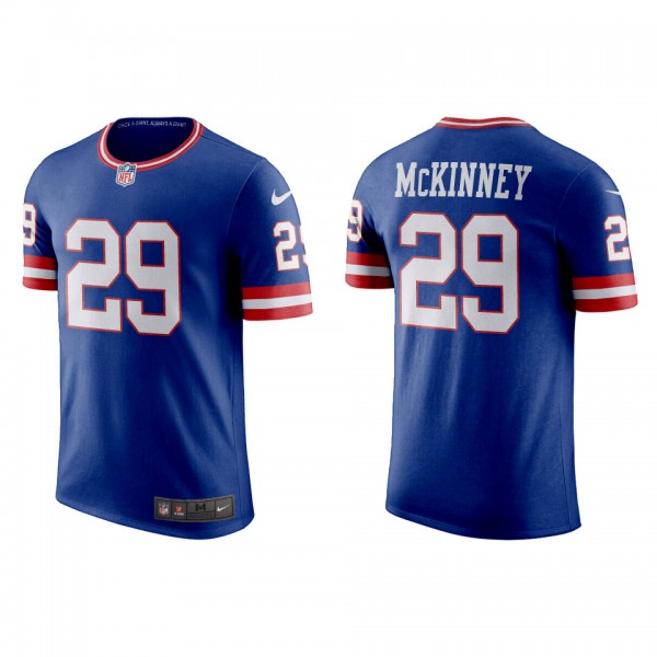 Xavier McKinney Giants Royal Classic Game T-Shirt