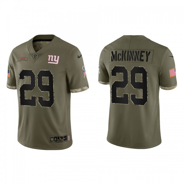 Xavier McKinney New York Giants Olive 2022 Salute ...