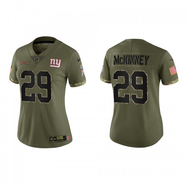 Xavier McKinney Women's New York Giants Olive 2022...