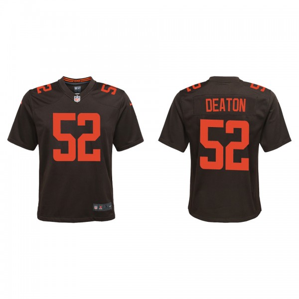 Youth Cleveland Browns Dawson Deaton Brown Alterna...